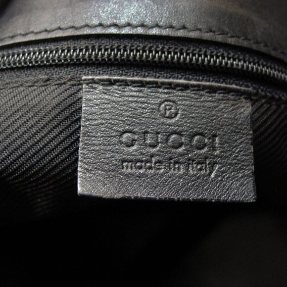 GUCCI Large All Black GG Signature Logo Shopper Tote Bag 31243 2123 - Picture 8 of 13